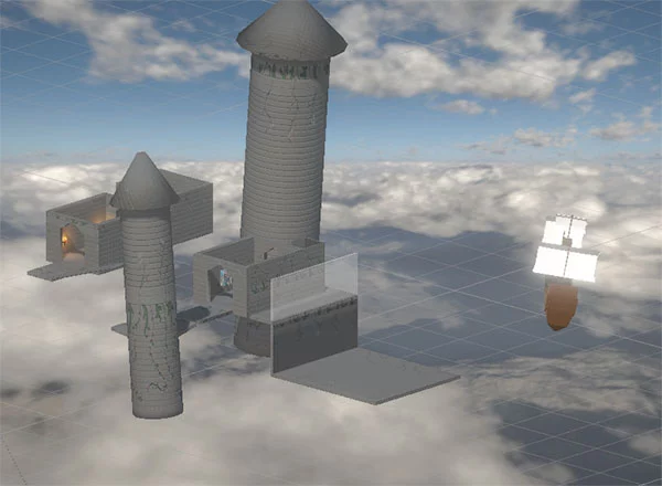 ship aproaching the castle